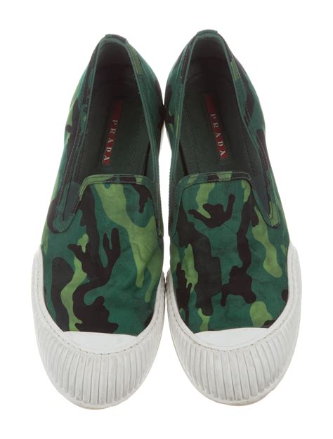 camouflage sneaker prada|Prada slip on sneakers women.